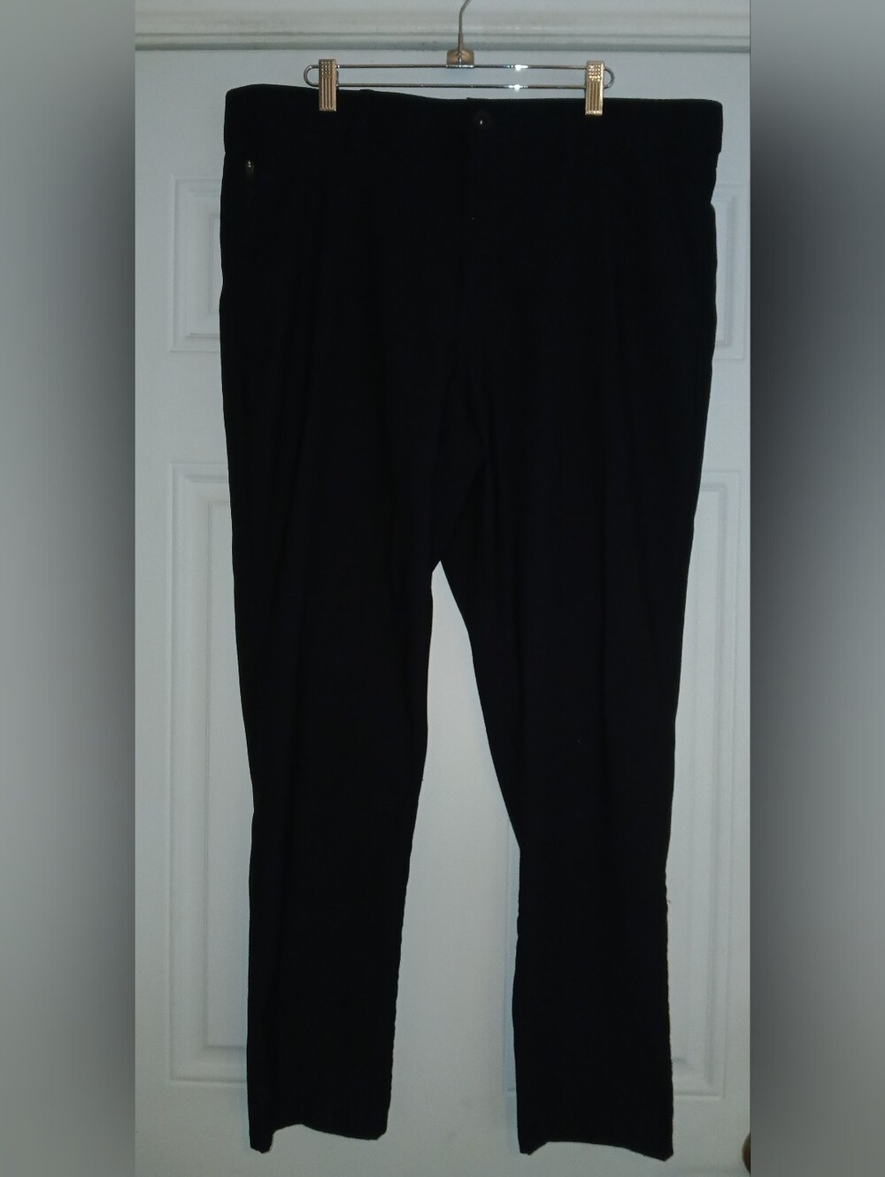 Weatherproof Vintage Pants Mens 38x30 Black Regular Taper Performance Flex